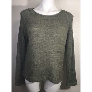 Cyrus Olive Stretch Knit Sweater NWT!